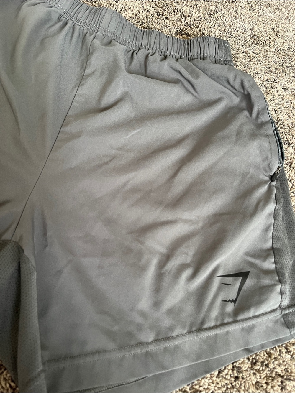Gymshark Men's Dark Gray Athletic Shorts men’s medium. Good condition. - Picture 4 of 11